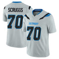 Broks D.Lions #70 Juice Scruggs Player Silver Limited 2026 Rivalries Collection Home Game Stitched Jerseys