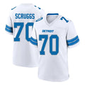 Broks D.Lions #70 Juice Scruggs Player White Alternate Home Game Stitched Jerseys