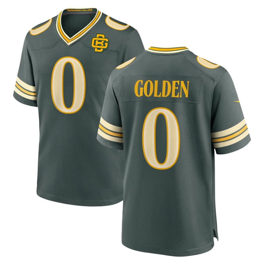 Broks  GB.Packers #0 Matthew Golden Player Green 2026 Rivalries Collection Home Game Stitched Jerseys