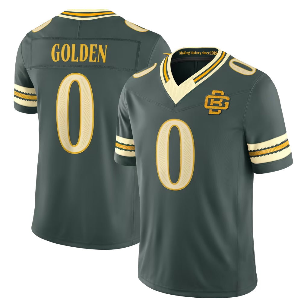 Broks  GB.Packers #0 Matthew Golden Player Green Limited 2026 Rivalries Collection Home Game Stitched Jerseys