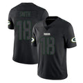 Broks GB.Packers #18 Jonnu Smith Player Black Impact Limited Home Game Stitched Jerseys