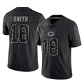 Broks GB.Packers #18 Jonnu Smith Player Black Reflective Limited Home Game Stitched Jerseys