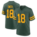 Broks GB.Packers #18 Jonnu Smith Player Green Alternate Home Game Stitched Jerseys