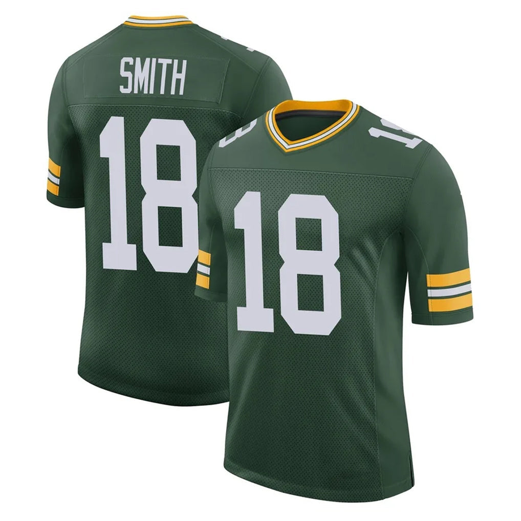 Broks GB.Packers #18 Jonnu Smith Player Green Limited Classic Home Game Stitched Jerseys
