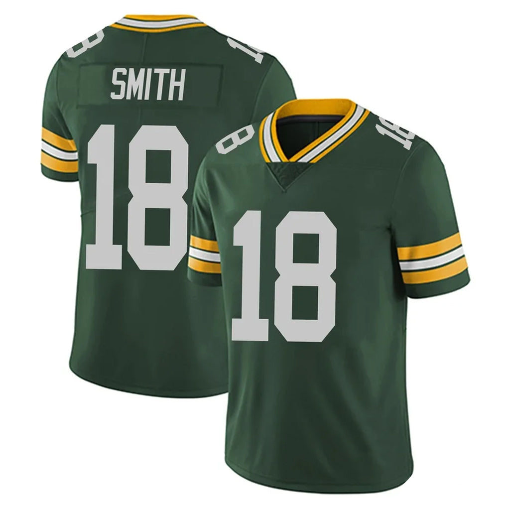 Broks GB.Packers #18 Jonnu Smith Player Green Vapor Untouchable Limited Home Game Stitched Jerseys