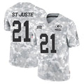 Broks GB.Packers #21 Benjamin St-Juste Player Arctic Camo Salute To Service Limited Stitched Jerseys