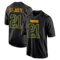 Broks GB.Packers #21 Benjamin St-Juste Player Black Fashion Home Game Stitched Jerseys