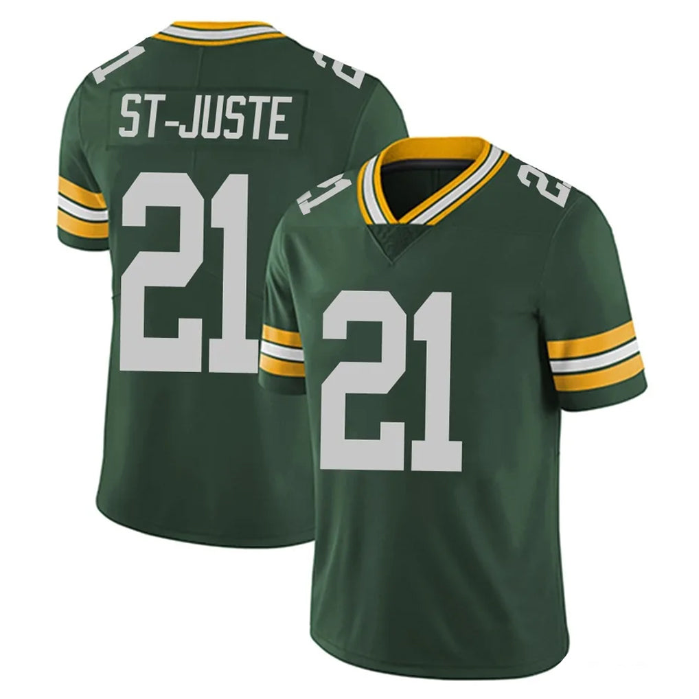 Broks GB.Packers #21 Benjamin St-Juste Player Green Vapor Untouchable Limited Home Game Stitched Jerseys