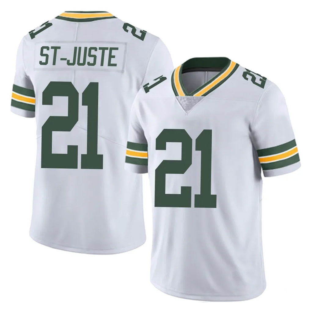 Broks GB.Packers #21 Benjamin St-Juste Player White Vapor Untouchable Limited Home Game Stitched Jerseys