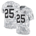 Broks GB.Packers #25 Keisean Nixon Player Arctic Camo Salute To Service Limited Stitched Jerseys