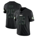 Broks GB.Packers #25 Keisean Nixon Player Black Impact Limited Home Game Stitched Jerseys