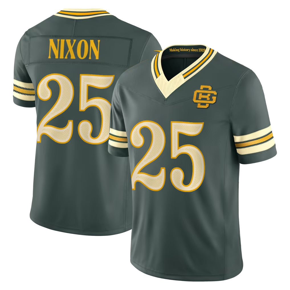 Broks GB.Packers #25 Keisean Nixon Player Green Limited 2026 Rivalries Collection Home Game Stitched Jerseys