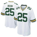 Broks GB.Packers #25 Keisean Nixon Player White Home Game Stitched Jerseys
