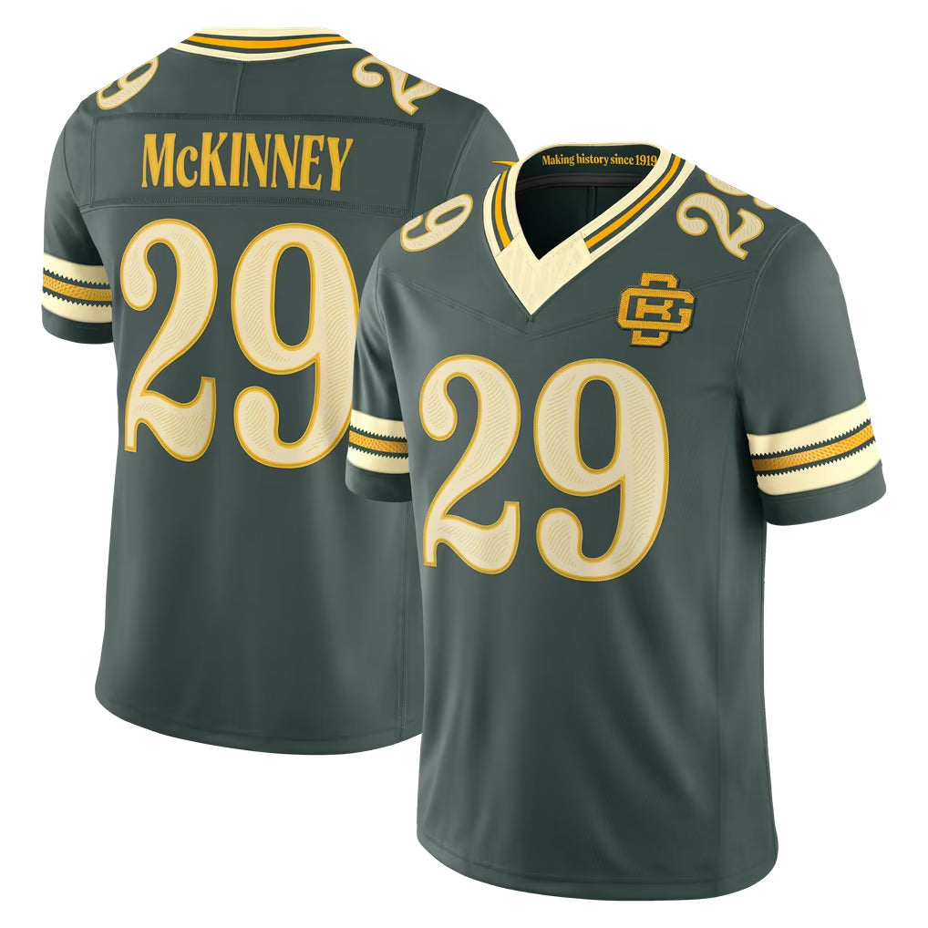 Broks GB.Packers #29 Xavier McKinney Player Green Limited 2026 Rivalries Collection Home Game Stitched Jerseys