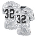 Broks GB.Packers #32 MarShawn Lloyd Player Arctic Camo Salute To Service Limited Stitched Jerseys