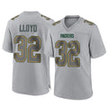 Broks GB.Packers #32 MarShawn Lloyd Player Gray Atmosphere Fashion Home Game Stitched Jerseys