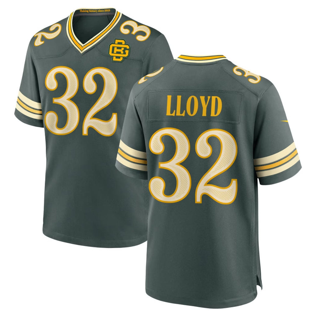 Broks GB.Packers #32 MarShawn Lloyd Player Green 2026 Rivalries Collection Home Game Stitched Jerseys