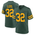 Broks GB.Packers #32 MarShawn Lloyd Player Green Alternate Home Game Stitched Jerseys