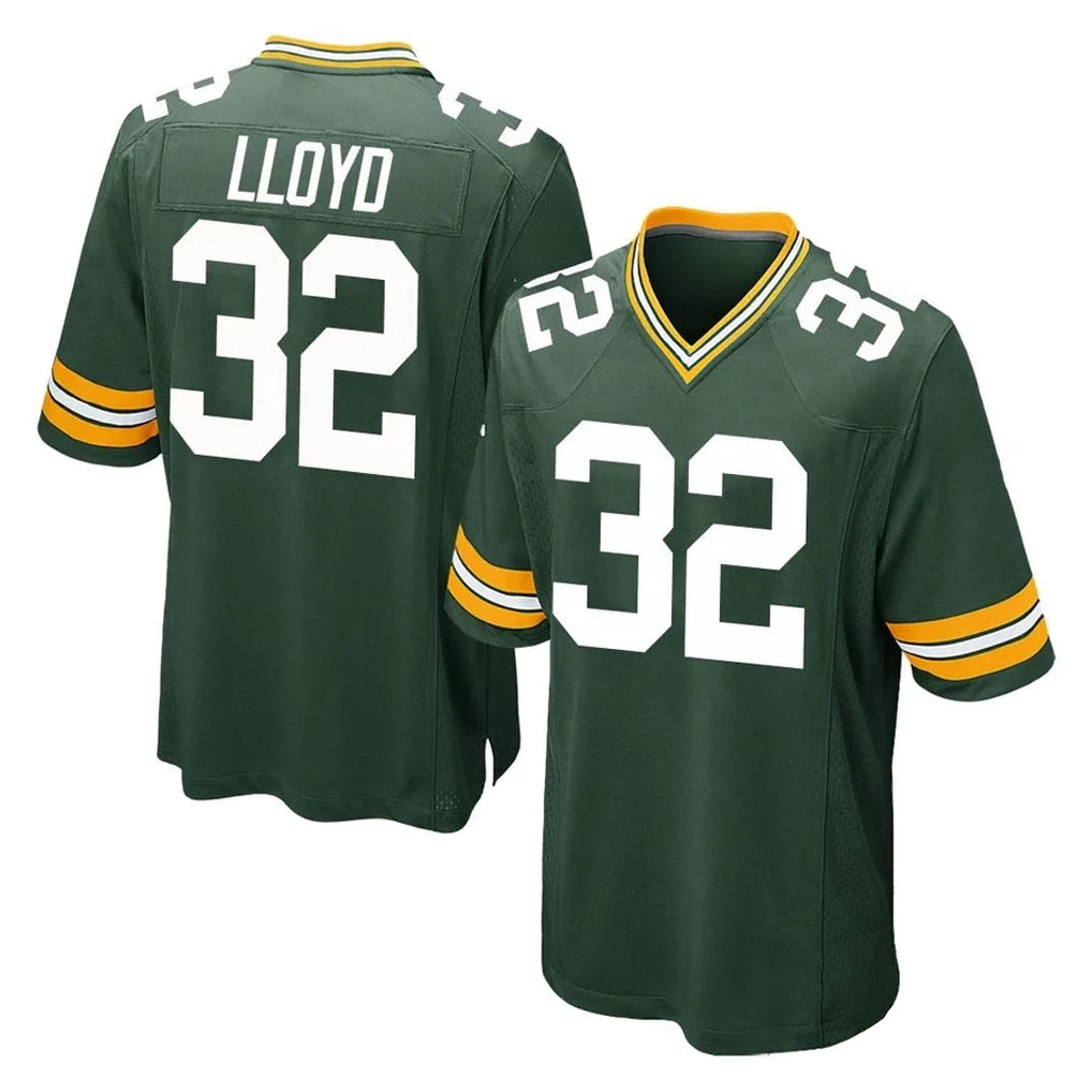 Broks GB.Packers #32 MarShawn Lloyd Player Green Home Game Stitched Jerseys
