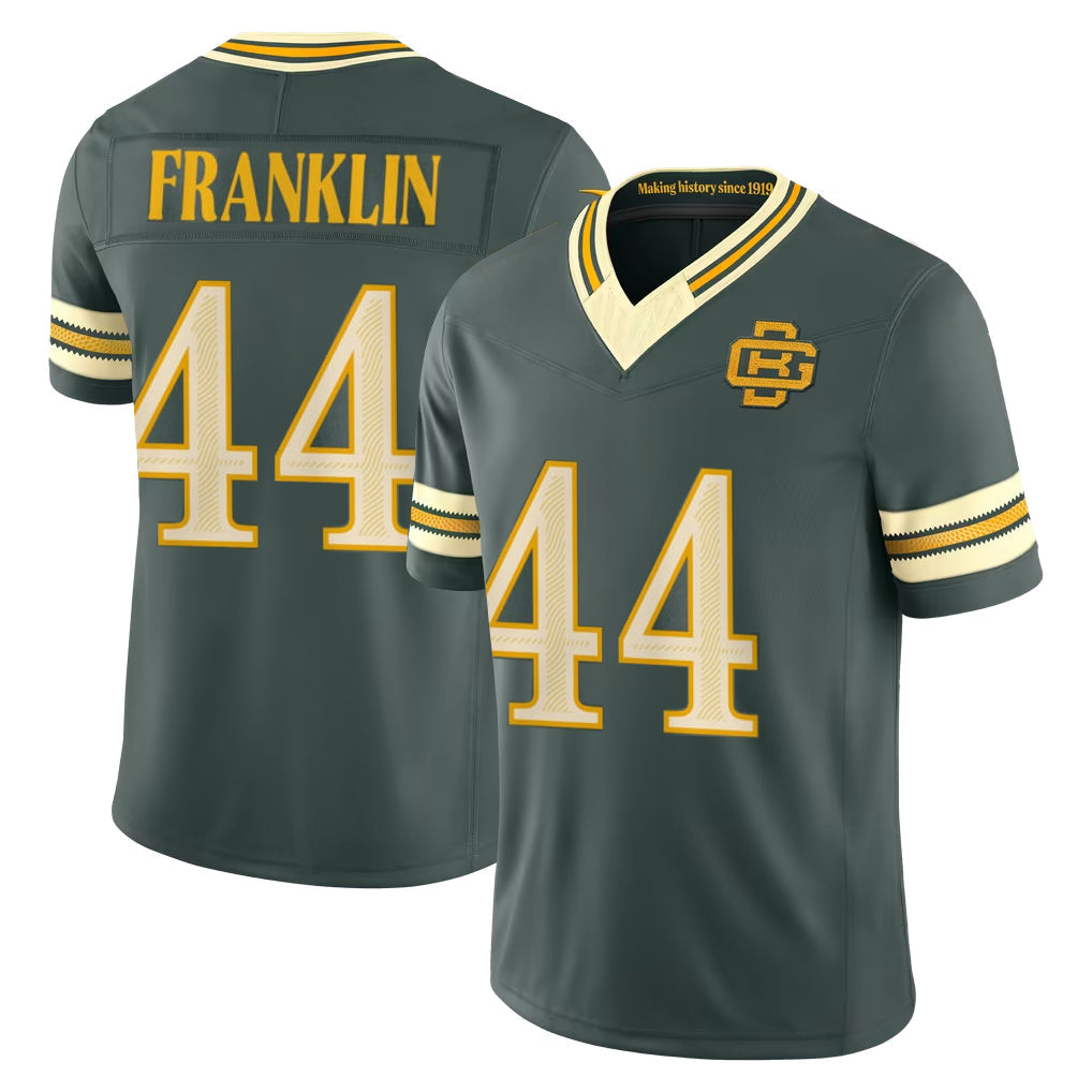 Broks GB.Packers #44 Zaire Franklin Player Green Limited 2026 Rivalries Collection Home Game Stitched Jerseys