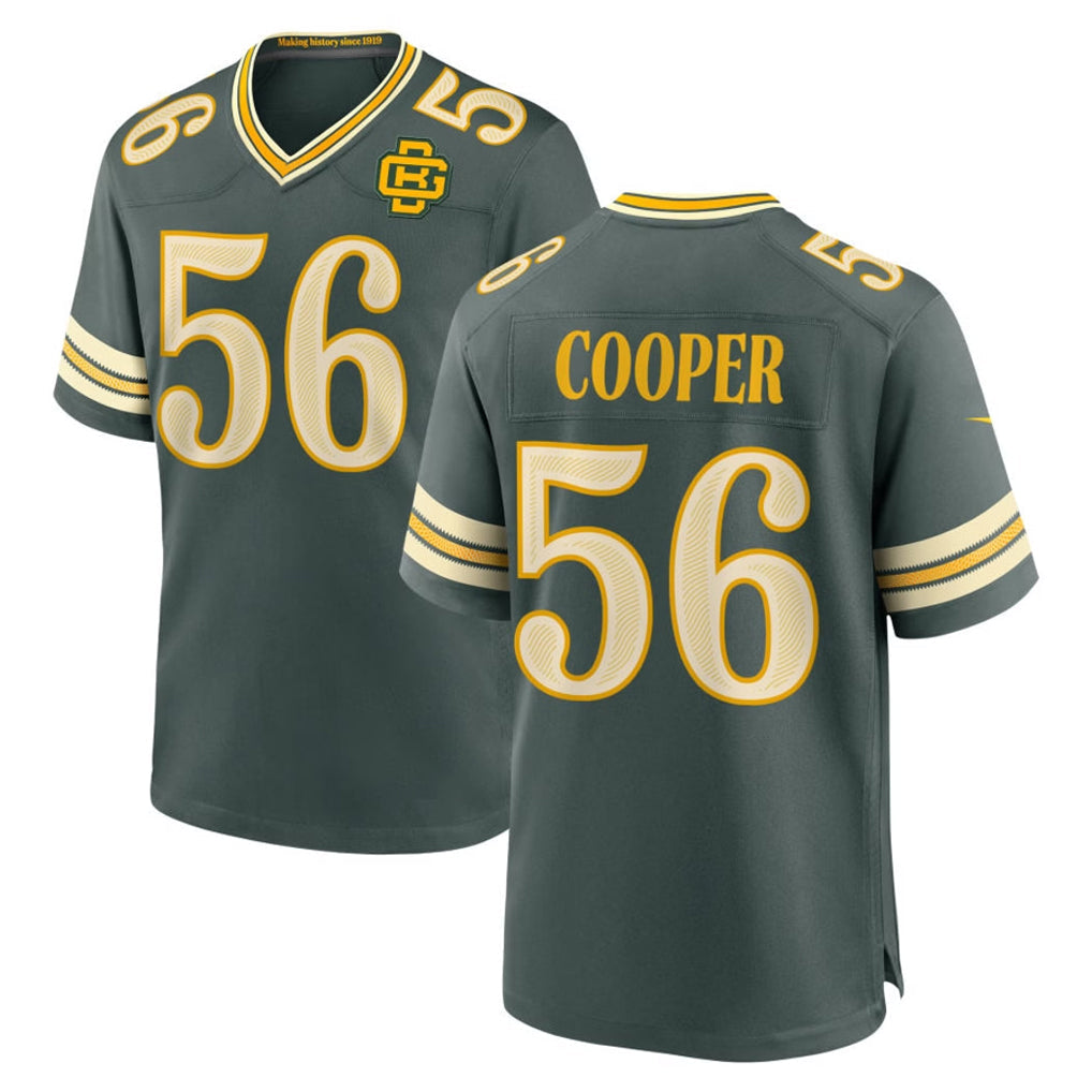 Broks GB.Packers #56 Edgerrin Cooper Player Green 2026 Rivalries Collection Home Game Stitched Jerseys
