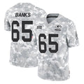 Broks GB.Packers #65 Aaron Banks Player Arctic Camo Salute To Service Limited Stitched Jerseys