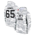 Broks GB.Packers #65 Aaron Banks Player Arctic Camo Salute to Service Hoodies Limited Game Stitched Jerseys