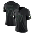 Broks GB.Packers #77 Jordan Morgan Player Black Impact Limited Home Game Stitched Jerseys