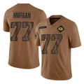Broks GB.Packers #77 Jordan Morgan Player Brown Salute To Service Limited Stitched Jerseys
