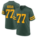 Broks GB.Packers #77 Jordan Morgan Player Green Alternate Home Game Stitched Jerseys
