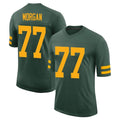 Broks GB.Packers #77 Jordan Morgan Player Green Alternate Vapor Home Game Stitched Jerseys