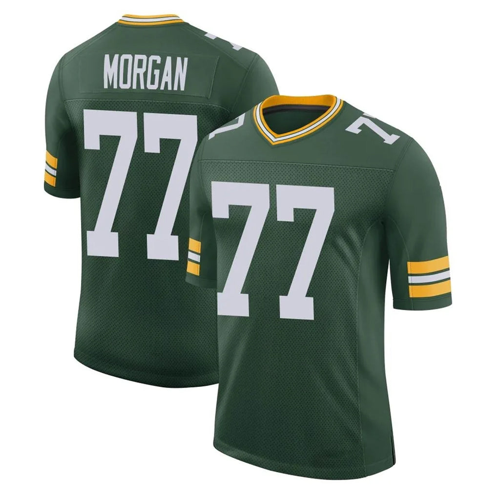 Broks GB.Packers #77 Jordan Morgan Player Green Limited Classic Home Game Stitched Jerseys