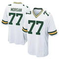 Broks GB.Packers #77 Jordan Morgan Player White Home Game Stitched Jerseys