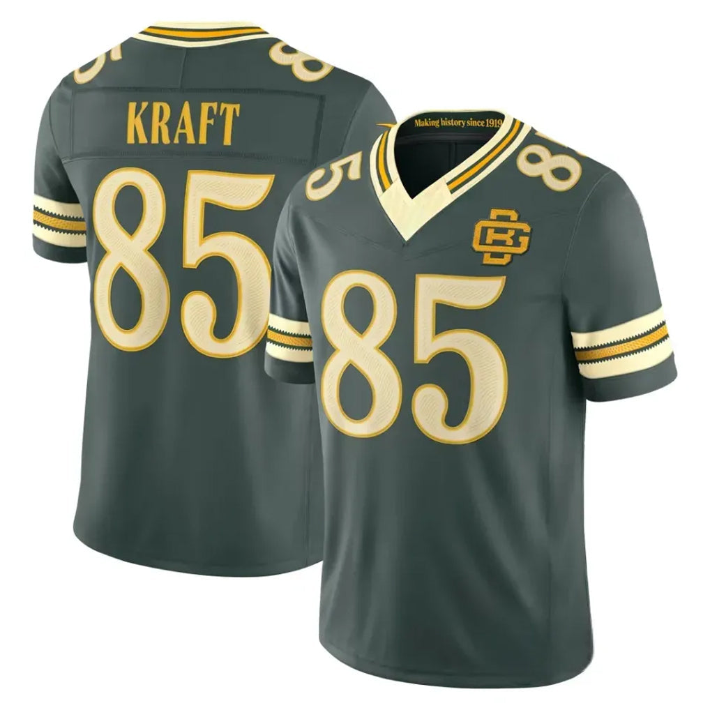Broks GB.Packers #85 Tucker Kraft Player Green Limited 2026 Rivalries Collection Home Game Stitched Jerseys