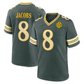 Broks GB.Packers #8 Josh Jacobs Player Green 2026 Rivalries Collection Home Game Stitched Jerseys