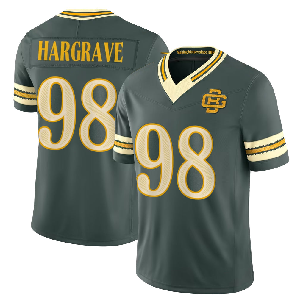 Broks GB.Packers #98 Javon Hargrave Player Green Limited 2026 Rivalries Collection Home Game Stitched Jerseys