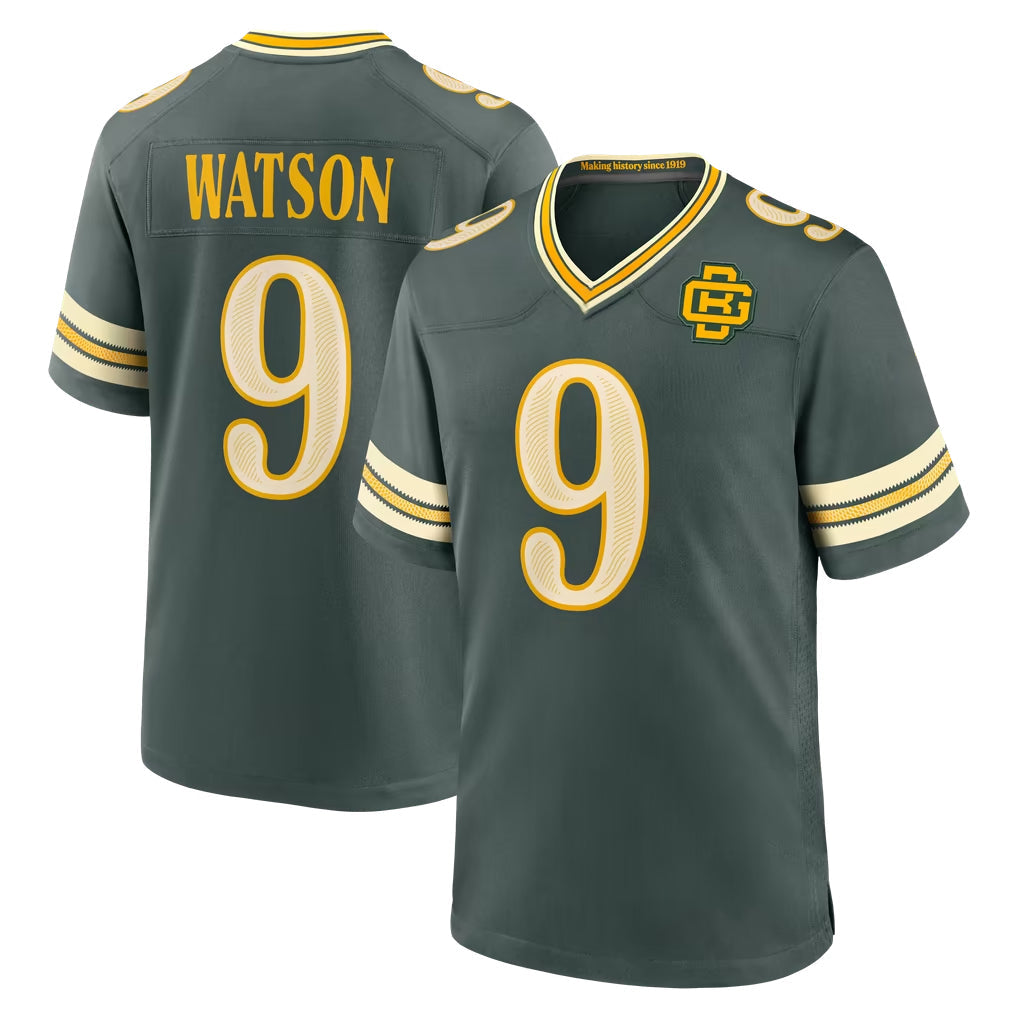 Broks GB.Packers #9 Christian Watson Player Green 2026 Rivalries Collection Home Game Stitched Jerseys