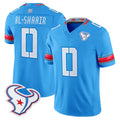 Broks H.Texans #0 Azeez Al-Shaair Player Blue 2026 Rivalries Vapor Limited Home Game Stitched jerseys