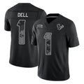 Broks H.Texans #1 Tank Dell Player Black Limited 2026 Salute to Service Home Game Stitched Jerseys