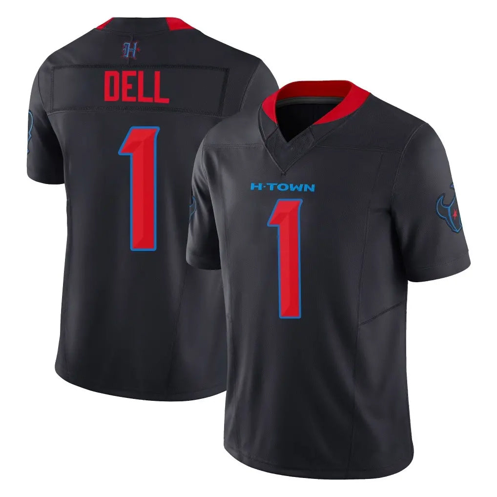 Broks H.Texans #1 Tank Dell Player Navy Limited 2nd Alternate Vapor F.U.S.E. Home Game Stitched Jerseys