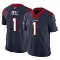 Broks H.Texans #1 Tank Dell Player Navy Limited Vapor F.U.S.E. Home Game Stitched Jerseys