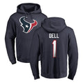 Broks H.Texans #1 Tank Dell Player Navy Pro Line Pullover Hoodie Limited Game Stitched Jerseys
