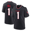 Broks H.Texans #1 Tank Dell Player Navy Team Home Game Stitched Jerseys