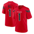 Broks H.Texans #1 Tank Dell Player Red Alternate Home Game Stitched Jerseys