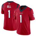 Broks H.Texans #1 Tank Dell Player Red Limited Vapor F.U.S.E. Home Game Stitched Jerseys