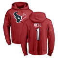 Broks H.Texans #1 Tank Dell Player Red Pro Line Pullover Hoodie Limited Game Stitched Jerseys