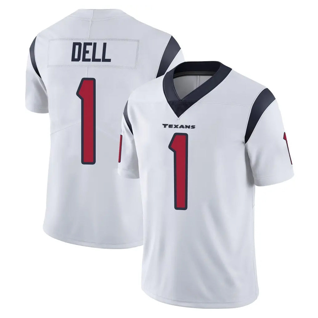 Broks H.Texans #1 Tank Dell Player White Limited Vapor Untouchable Home Game Stitched Jerseys