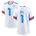 Broks H.Texans #1 Tank Dell Player Whtie 2026 Rivalries Vapor Home Game Stitched jerseys