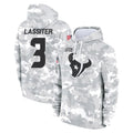 Broks H.Texans #3 Kamari Lassiter Player Arctic Camo Salute to Service Hoodies Limited Game Stitched Jerseys