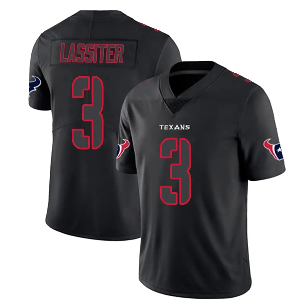 Broks H.Texans #3 Kamari Lassiter Player Black Impact Limited Game Stitched Jerseys